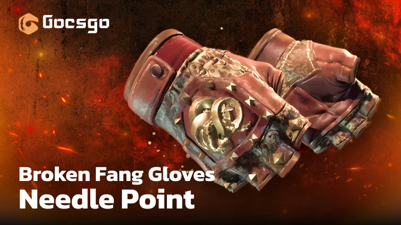 broken fang gloves needle point