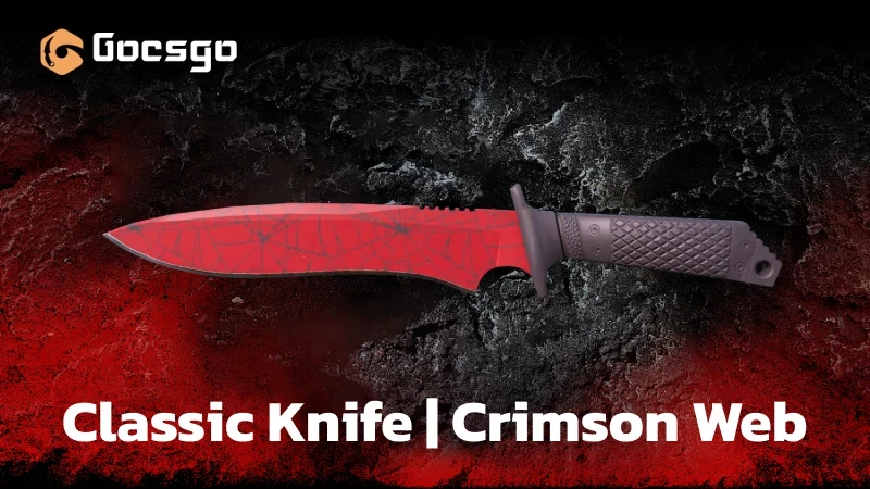 classic knife _ crimson web