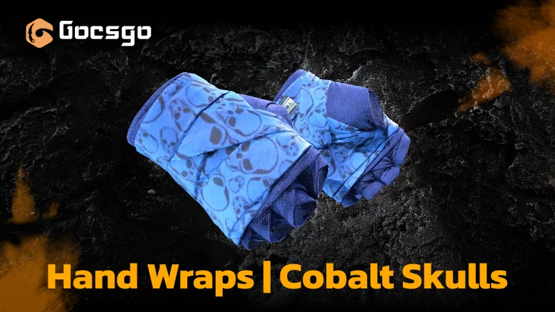 hand wraps _ cobalt skulls