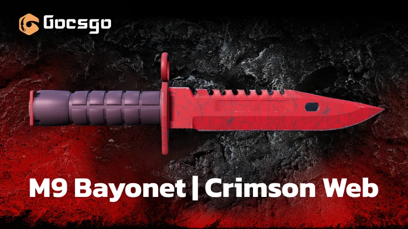 m9 bayonet crimson web