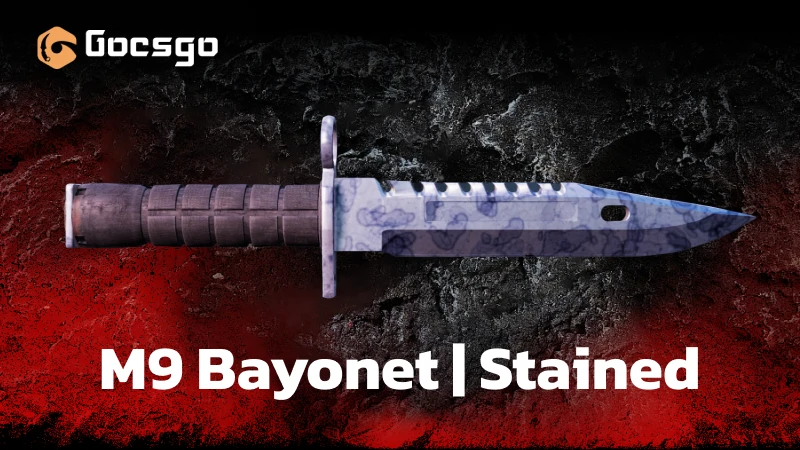 m9 bayonet stained