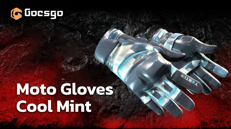 moto gloves cool mint