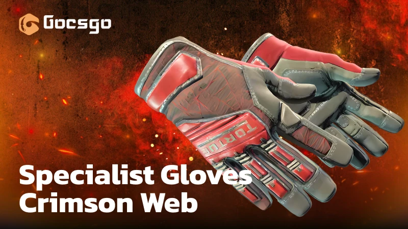 specialist gloves crimson web