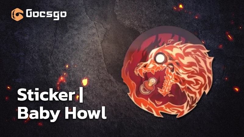 sticker baby howl