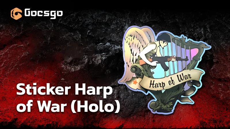 sticker harp of war (holo)
