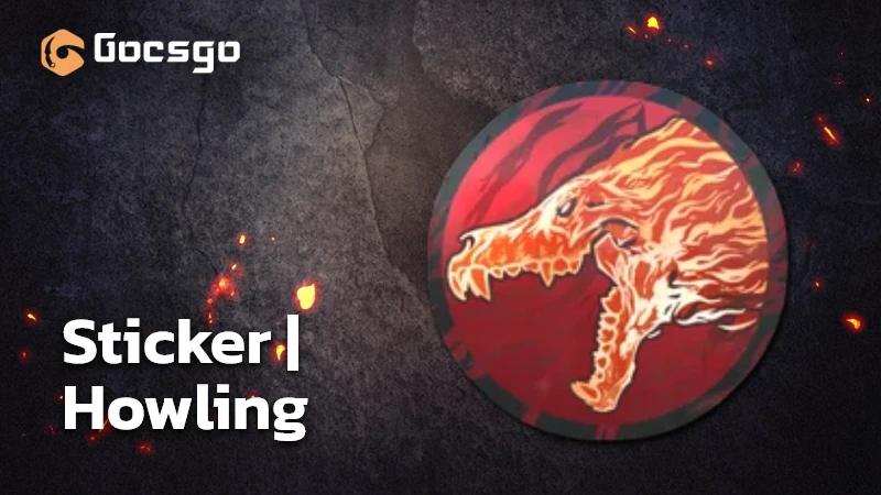 sticker howling dawn