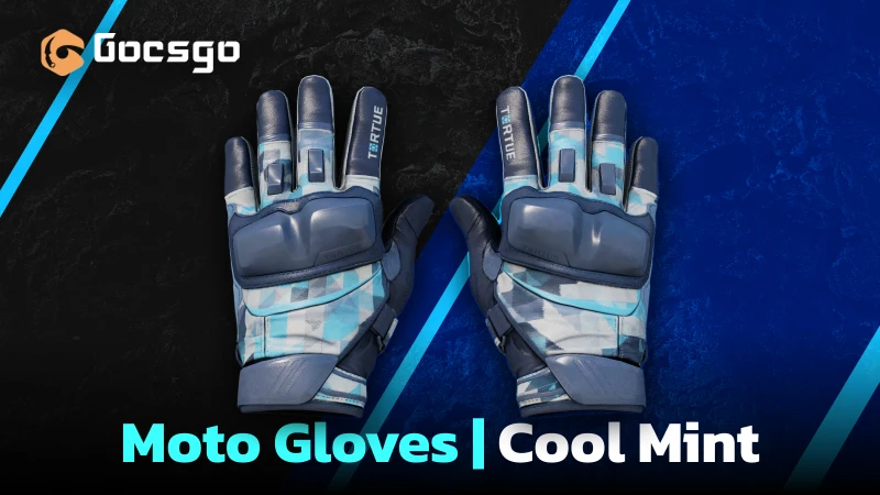 moto gloves | cool mint