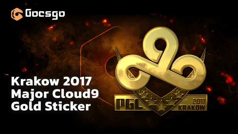 krakow 2017 major cloud9 gold sticker