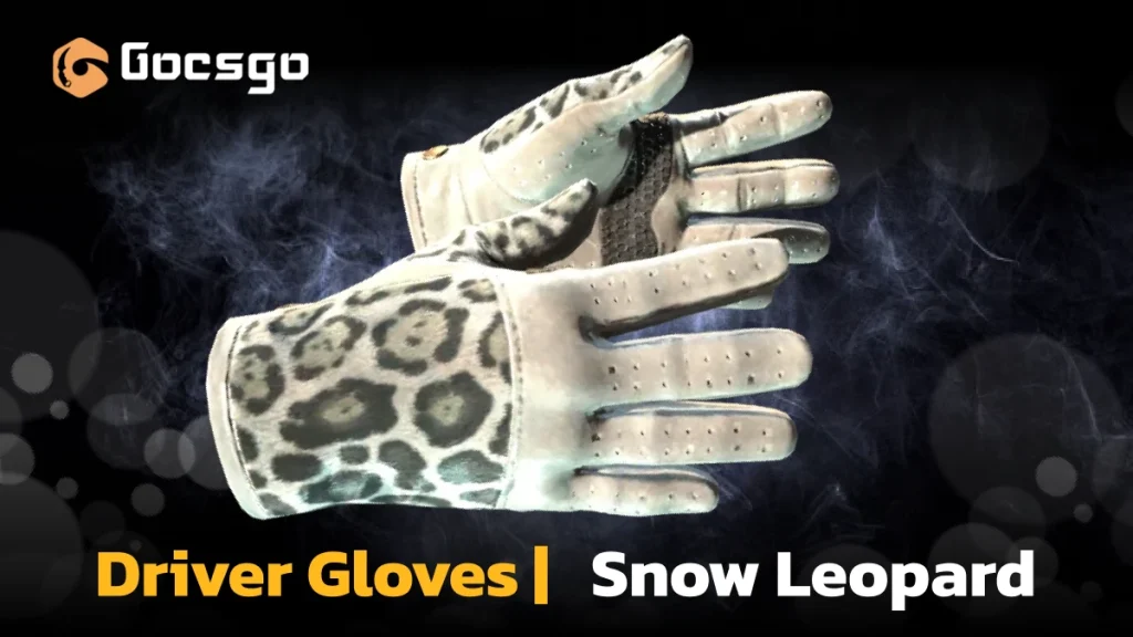 driver gloves _ snow leopard