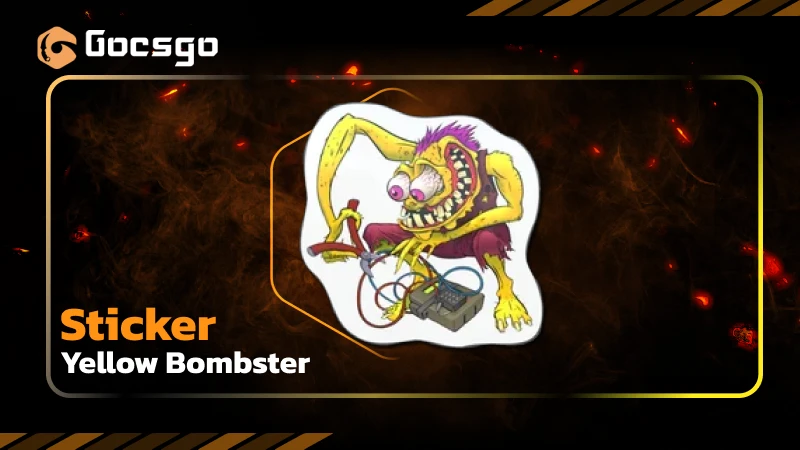 sticker _ yellow bombster